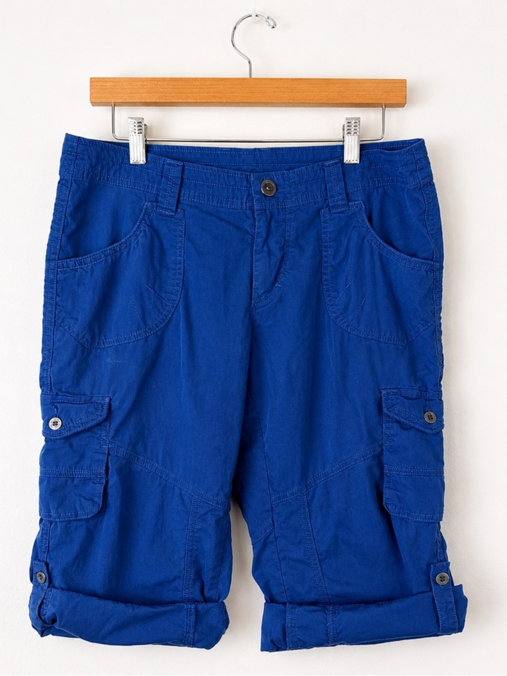 Kuhl Blue Cargo Convertible Shorts Hiking Outdoor Size 8